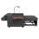 (Gray) Fauteuil-lit pliable 1 place avec USB et support téléphone 5