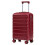 (Wine Red) Set de 2 valises ABS avec cadenas à code et trousse 9