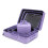 (Blue+Purple) Set de 4 valises ABS avec cadenas à code et trousse 11