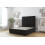 Comfort (3' Single, Black) Comfort Denver Plush Divan Bed Base 2 Drawers Same Side 26" Strutted Headboard 2