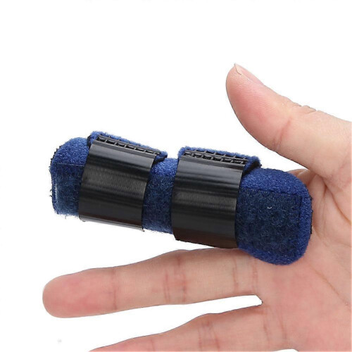 Finger Joints Brace Stabilizer Fracture Recovery Finger Fixing Strap ProtectorBlueYMMR) 1