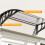 100x75cm Front Door Canopy Awning, Black 11