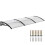 103x96.5cm Front Door Canopy Awning for Porch, Brown 2