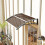 200x96cm Front Door Canopy Awning, Brown 5