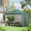 103x96.5cm Front Door Canopy Awning, Clear 4