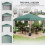 103x96.5cm Front Door Canopy Awning, Clear 7