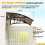 200x96cm Front Door Canopy Awning, Brown 10