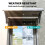200x96cm Front Door Canopy Awning, Brown 9