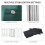 103x96.5cm Front Door Canopy Awning, Clear 10