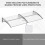 303x96cm Front Door Canopy Awning, Brown 7