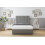 Comfort (4' Small Double, Pewter) Comfort Denver Dumfries Divan Bed Base 2 Drawers Same Side 26" Strutted Headboard 3