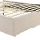 (Beige, 140x200cm) Lit hydraulique avec rangement et matelas 8