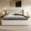 (Beige, 140x200cm) Lit hydraulique avec rangement et matelas 10