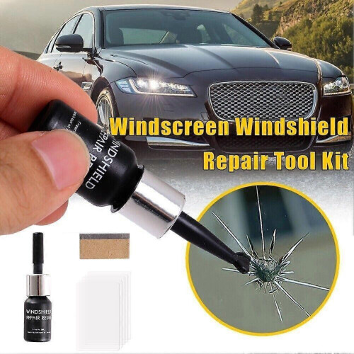 (3 set white) Windshield Repair Kit Fix Glass Chip Crack Car Windscreen Wind Screen Window 1
