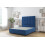 Comfort (3' Single, Navy) Comfort Denver Plush Divan Bed Base 2 Drawers Same Side 26" Strutted Headboard 2
