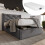 (Grey, 90x200cm) Lit hydraulique avec rangement, sommier et matelas 3
