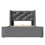 (Grey, 90x200cm) Lit hydraulique avec rangement, sommier et matelas 7