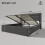 (Grey, 140x200cm) Lit hydraulique avec rangement et matelas 4