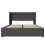 (Grey, 140x200cm) Lit hydraulique avec rangement et matelas 10