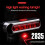 (red light) Light Mountain Bike 6LED High Bright Warning Light USB Rechargeable 2