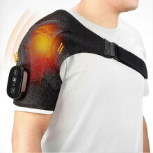 (Black) Best Heated Shoulder Massager, Deep Tissue Massage with Heat Therapy, Touch Control, Pain Relief for Muscle Recovery 2026