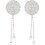 (Silber) Women's Nipple Covers Shiny Rhinestones 1