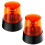 2Pcs Rotating Strobe Light, 360 Degree Rotating Light, Disco Bar Party Decorative Light Red 1