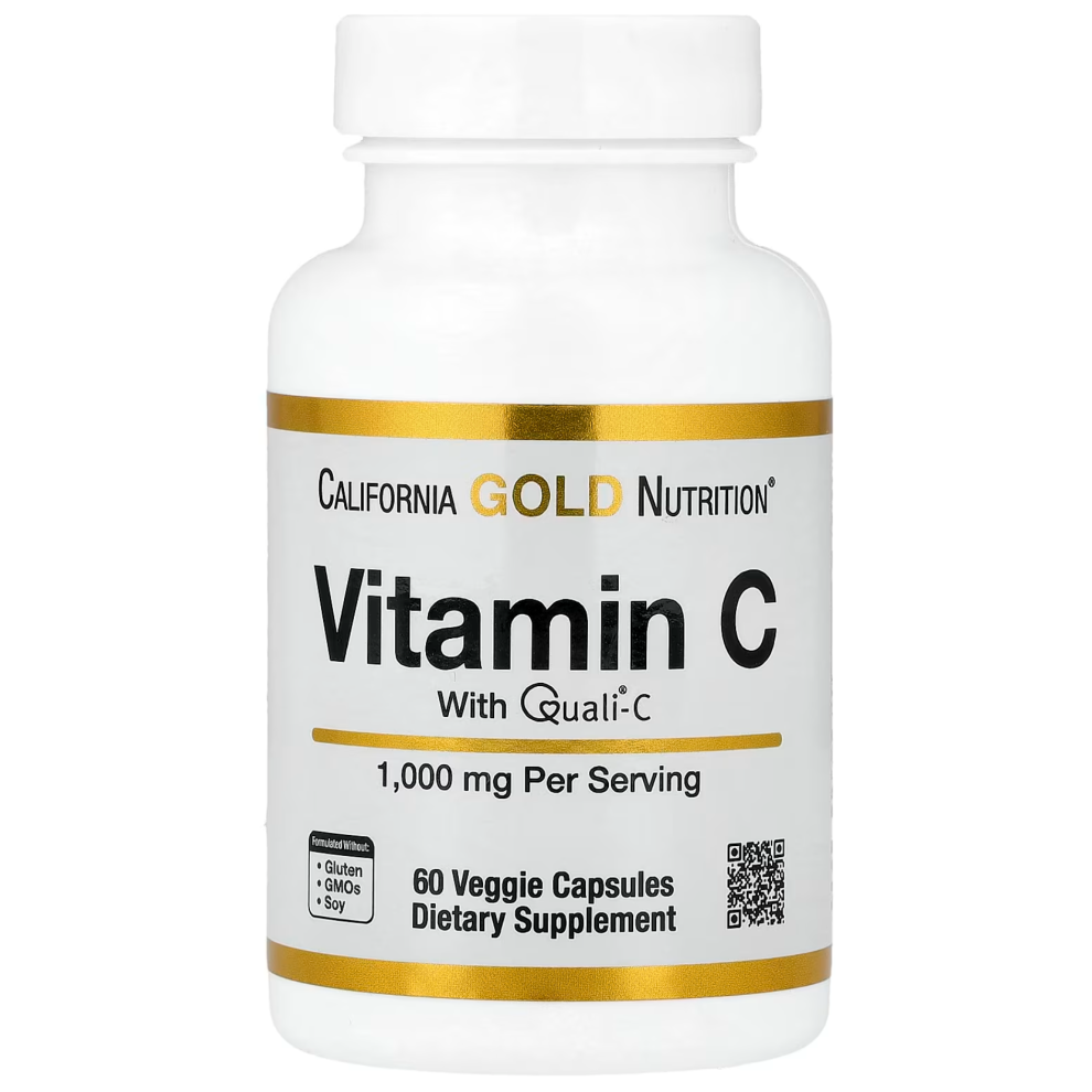 Lake Avenue Nutrition California Gold Nutrition, Vitamin C, Qualiâ®-C, 60 Veggie Capsules