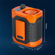 Ventilateur portable à pince pour la taille avec batterie 3600 mAh, rechargeable par USB, offrant un refroidissement personnel et des vitesses