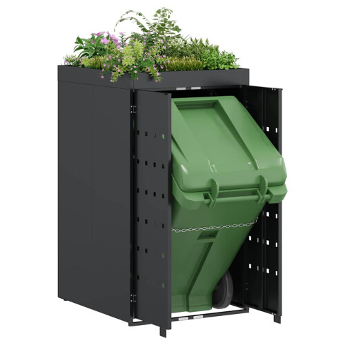 VidaXL vidaXL Rollabfallbehälter mit Pflanzdach für einen 240L Behälter 2