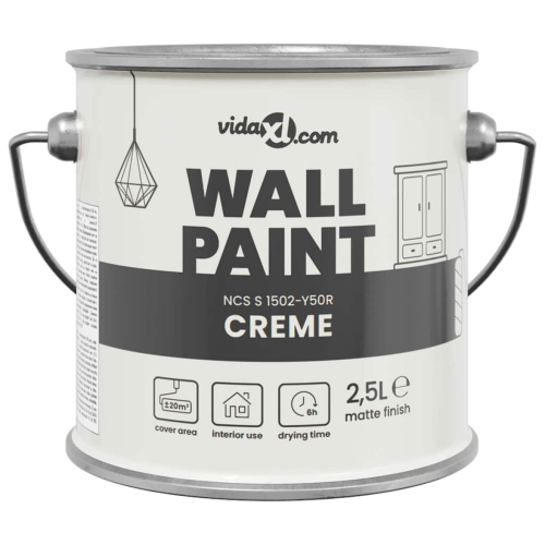 VidaXL vidaXL Wall Paint Brown 2.5 L Wall Print 1