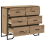 VidaXL vidaXL Kommode 6-Schublade Artisan-Eiche 91 x 35,5 x 74,5 cm 5