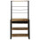 VidaXL vidaXL Kitchen Rack Brown and Black 80 x 40 x 160 cm Solid Mango Wood 5