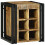 VidaXL vidaXL Wine Rack Brown and Black 35 x 35 x 39 cm Solid Mango Wood 2