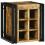 VidaXL vidaXL Wine Rack Brown and Black 35 x 35 x 39 cm Solid Mango Wood 3