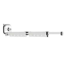 (Two Fold, Milky White) Retractable Folding Clothes Hanger Heavy Duty Space Saving Clothes Dryer for Mudroom Bedroom