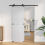 VidaXL vidaXL Barn Door Corona 70 x 210 cm Solid Pine Wood 1