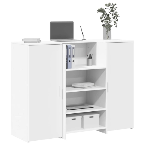 VidaXL vidaXL Reception Desk White 135x50x103.5 cm Engineered Wood