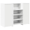 VidaXL vidaXL Reception Desk White 135x50x103.5 cm Engineered Wood 2