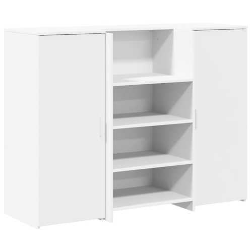 VidaXL vidaXL Reception Desk White 135x50x103.5 cm Engineered Wood 1
