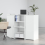 VidaXL vidaXL Reception Desk White 135x50x103.5 cm Engineered Wood 3