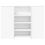 VidaXL vidaXL Reception Desk White 135x50x103.5 cm Engineered Wood 5