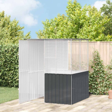 vidaXL Bird Cage Anthracite 165 x 165 x 200 cm Galvanised Steel