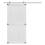 VidaXL vidaXL Barn Door Corona 100 x 210 cm Solid Pine Wood 3