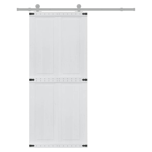 VidaXL vidaXL Barn Door Corona 90 x 210 cm Solid Pine Wood 2