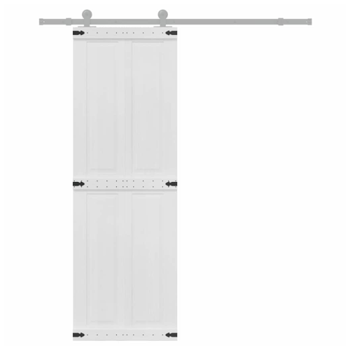 VidaXL vidaXL Barn Door Corona 70 x 210 cm Solid Pine Wood 2