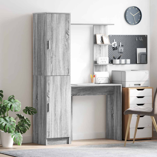 VidaXL vidaXL Desk 2 pcs Grey Sonoma