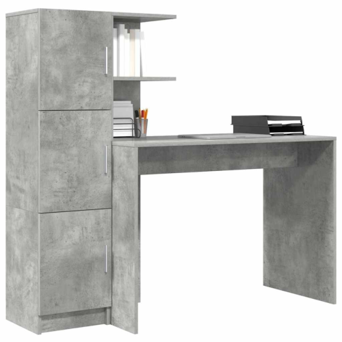 VidaXL vidaXL Desk 2 pcs Concrete Grey 2