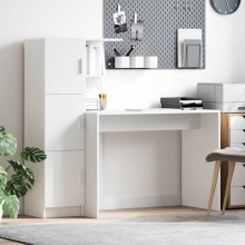 vidaXL Desk 2 pcs White