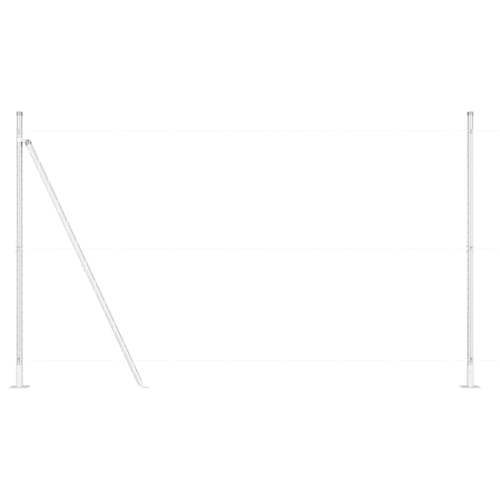 VidaXL vidaXL Fence Post 52 pcs Grey 3.2 x 3.2 x 88.5 cm 1